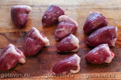 Шашлык из сердечек индейки Шашлык из сердечек индейки